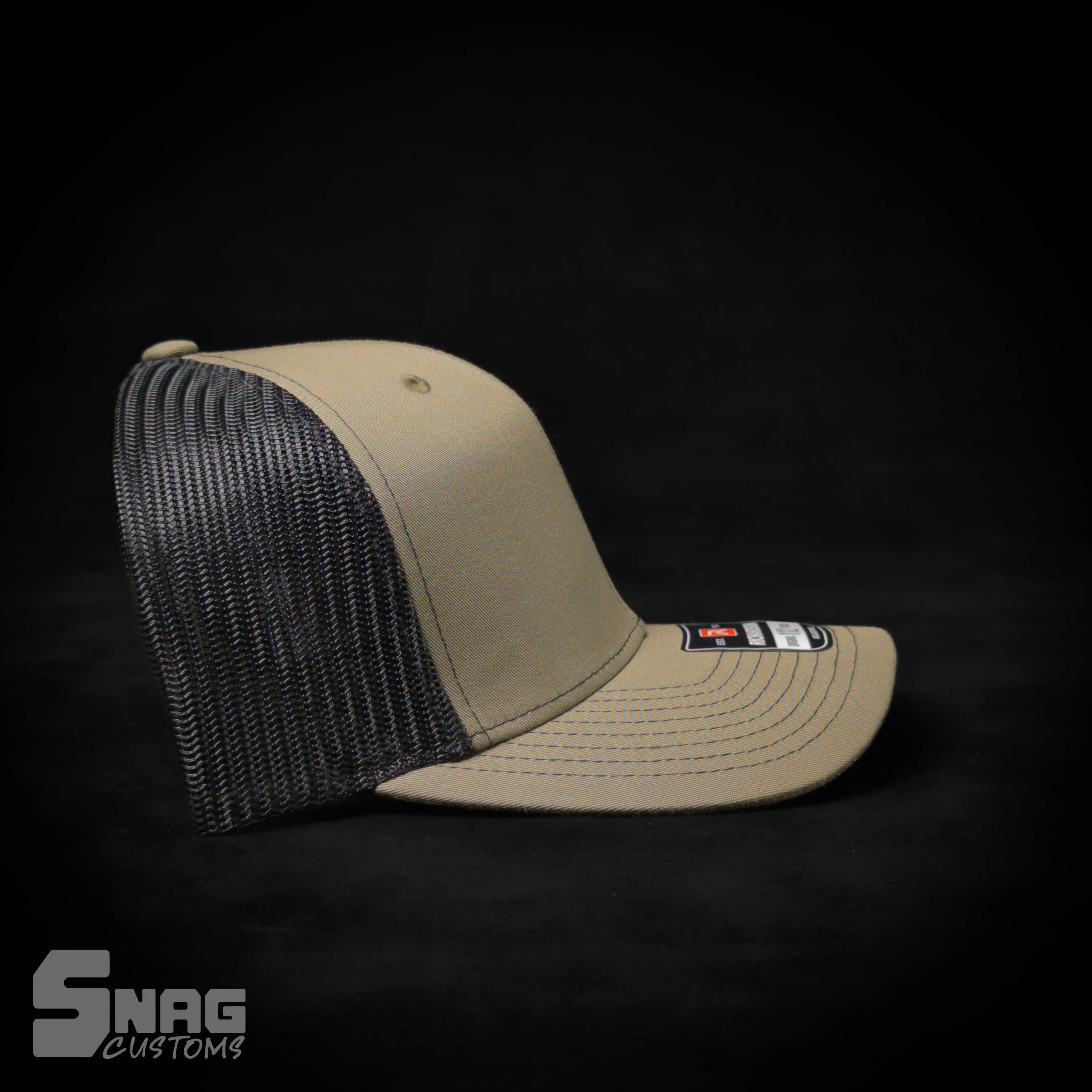 Snag Customs - Wholesale Trucker Hat - Unisex - Montana 406 State Outline Leather Patch Hat5