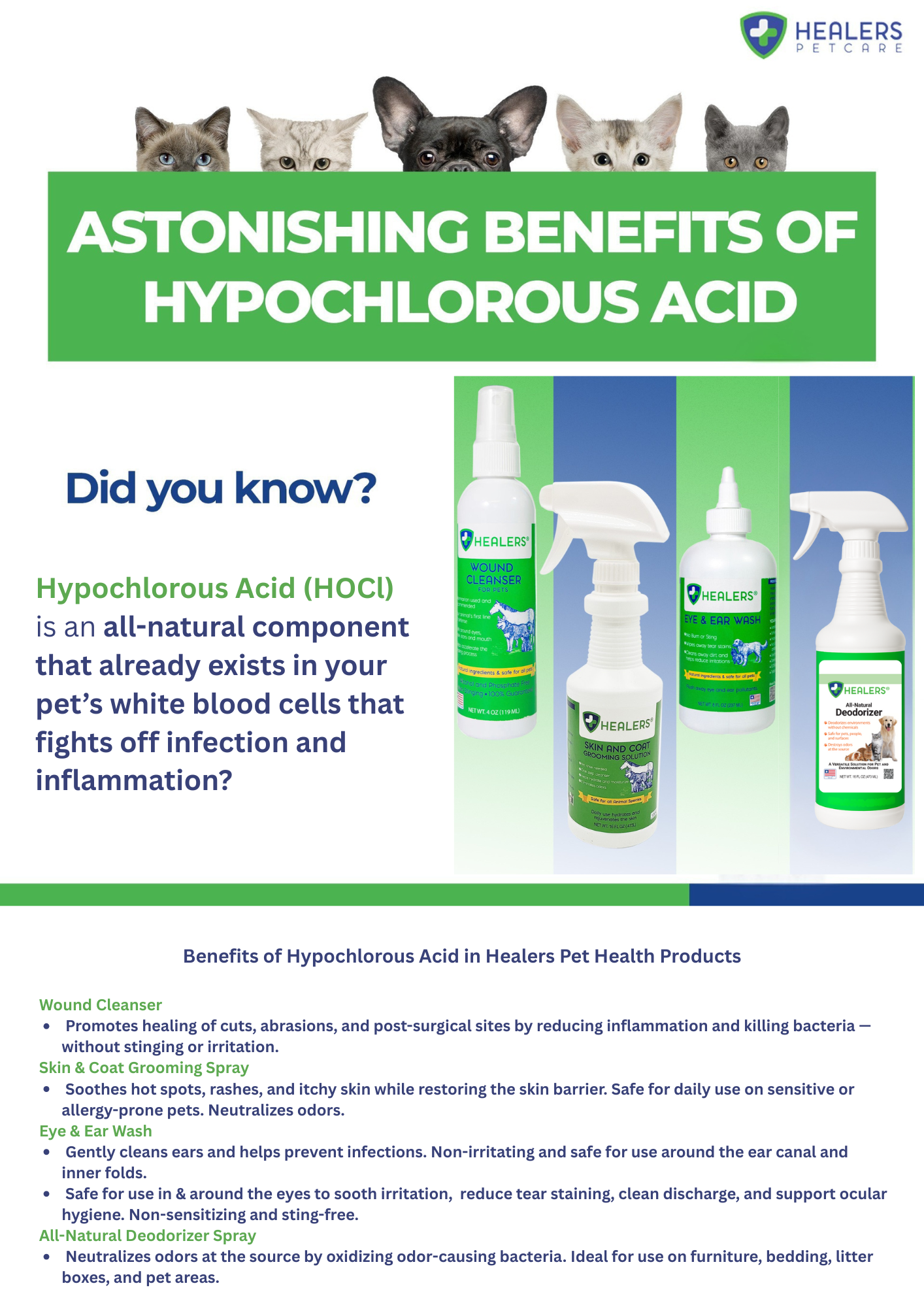 Healers PetCare - Vente Produit de nettoyage - Nettoyant pour les yeux et les oreilles Healers10