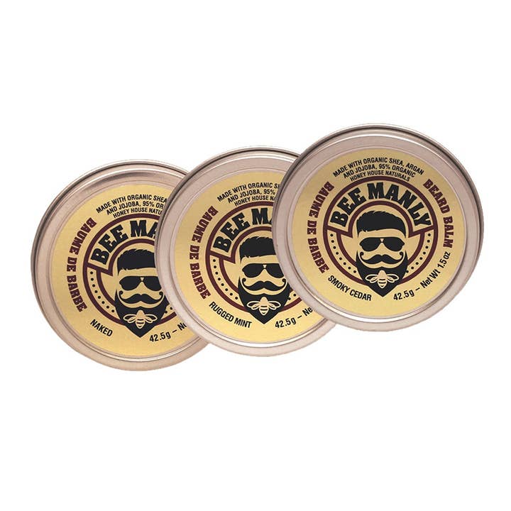 Honey House Naturals - Wholesale Beard Styling Product - Bee Manly Beard Balm - Individual - Organic7