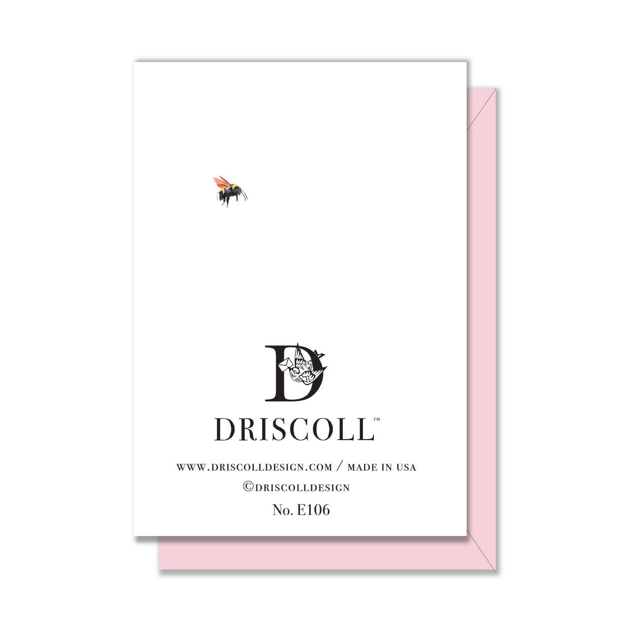 Driscoll Design - Wholesale Thank You Card - Merci Roses Enclosure Card1