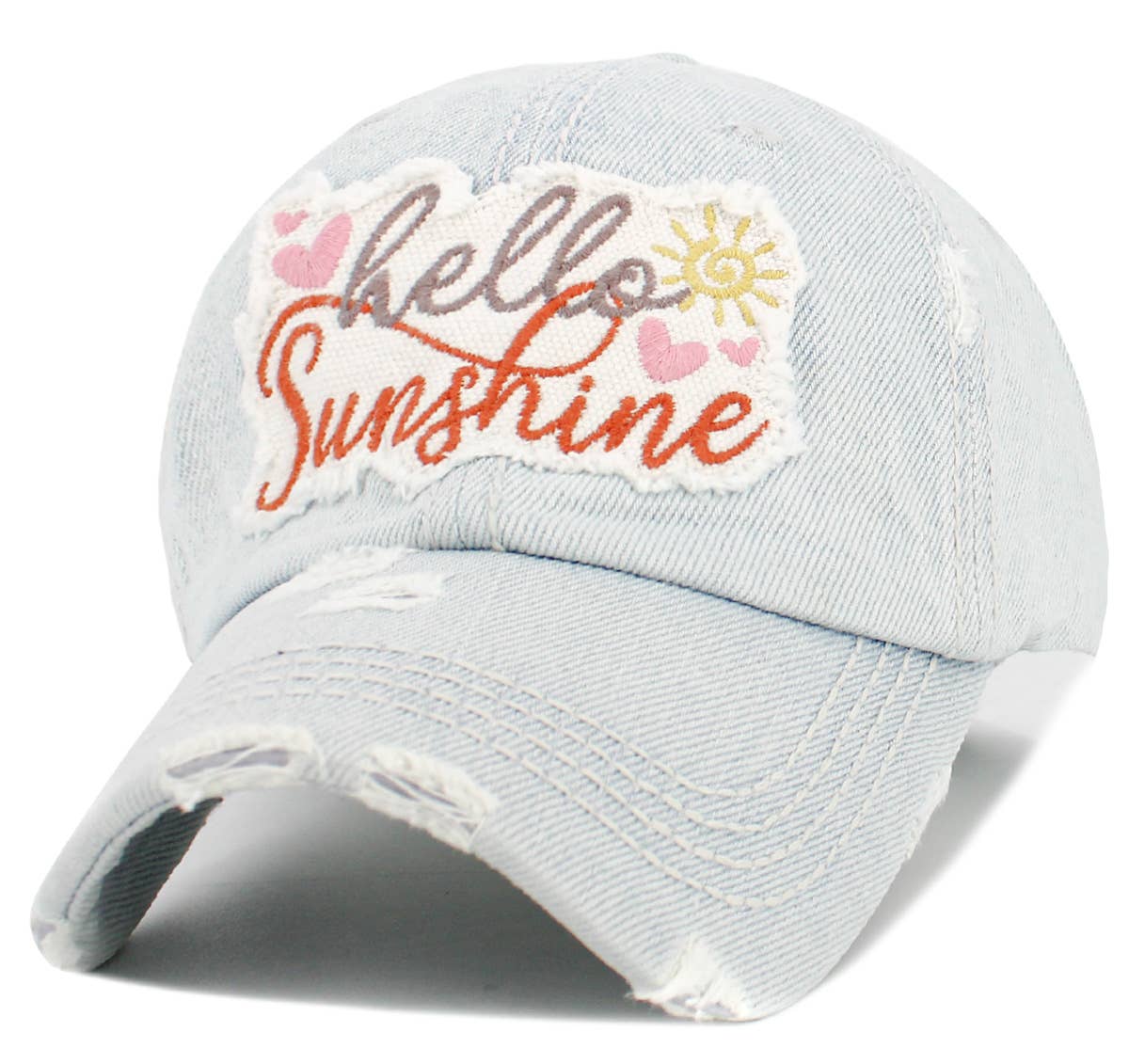 KBETHOS - Vendita all'ingrosso Accessori per cappelli - Donna - Berretto vintage lavato Hello Sunshine10