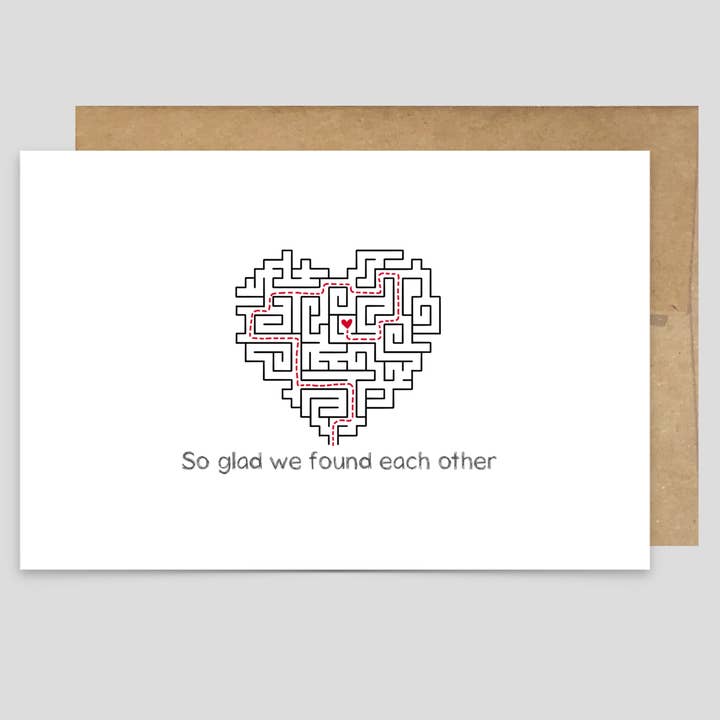 So glad we found each other - Greeting Card for wholesale by Kevin & Kaia