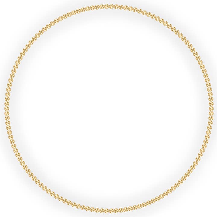 3 mm Gold Ball Necklace for wholesale by kylar mack