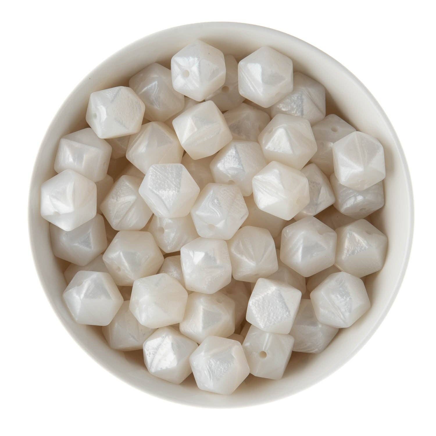 Cara & Co Silicone Craft Supply – wholesale Beads – 14mm Hexagon Silicone Beads30