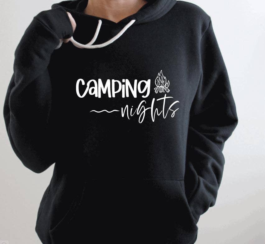 Tron Tron Graphic Wear - Vente Sweat à capuche – femme - Sweat à capuche Camping Nights #850