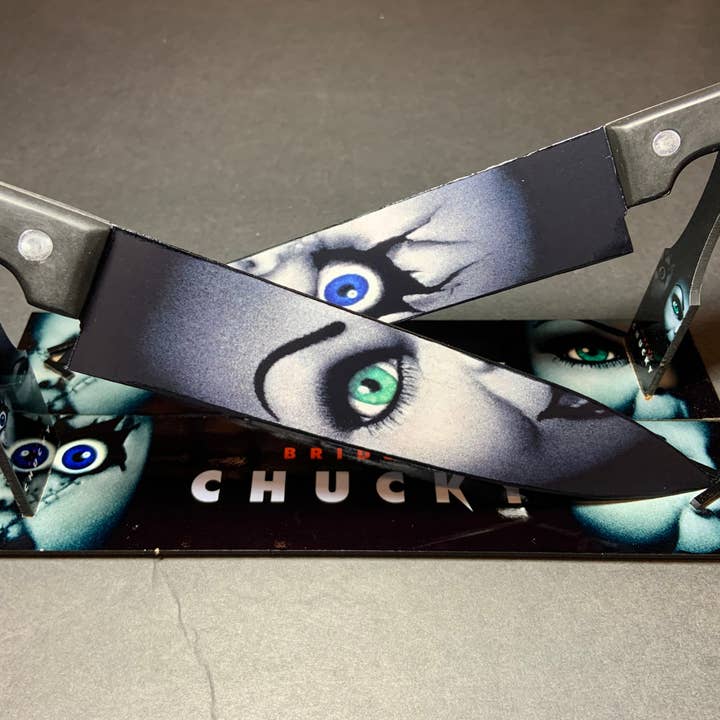 Dead Dave Designs - Wholesale Knife Set - Bride of Chucky Tiffany 2 Kitchen Knife Set With/Without Sublimated Stand