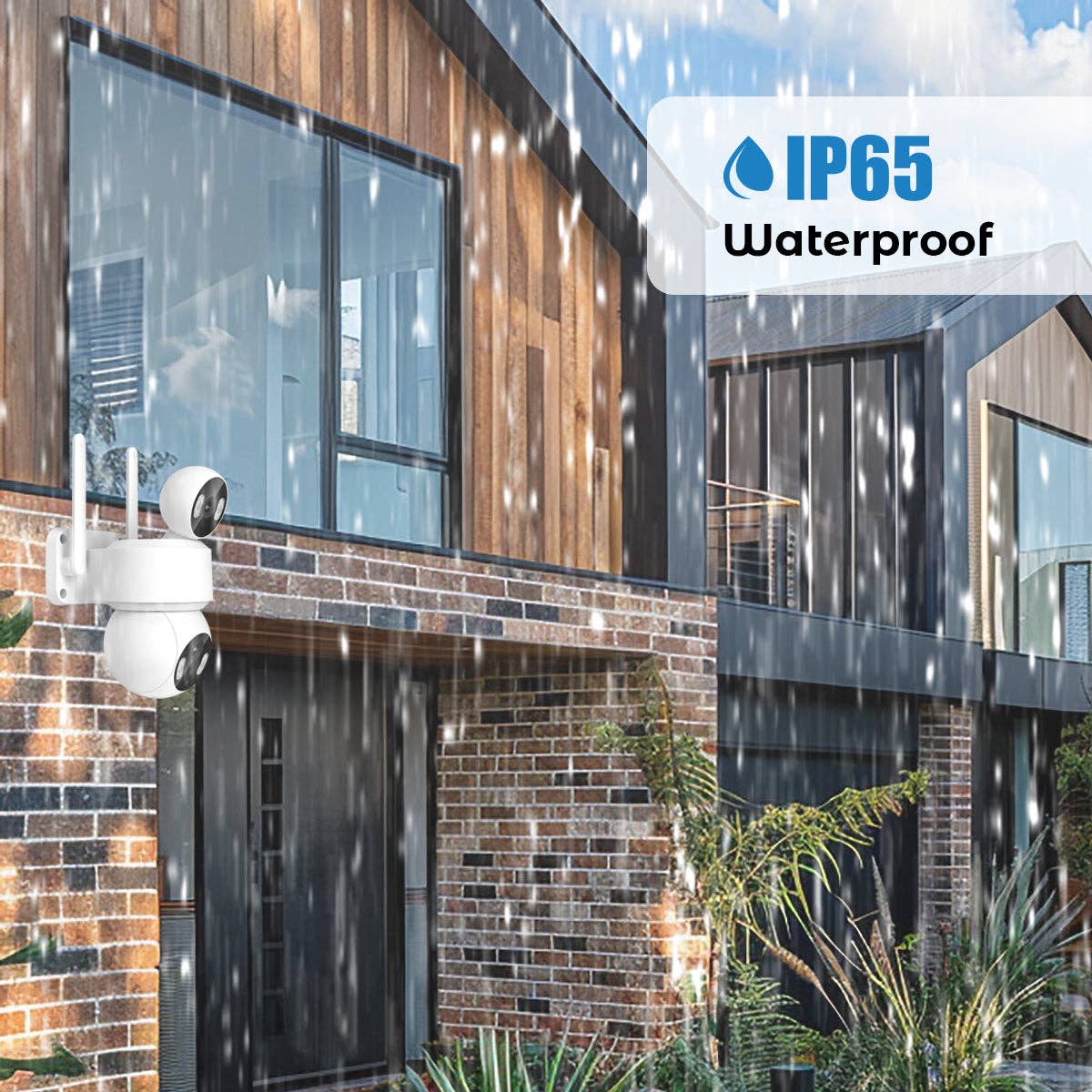 ENER-J - Wholesale Outdoor/Lawn Light - Smart Wi-Fi Dual Lens Outdoor Dome IP Camera IP651