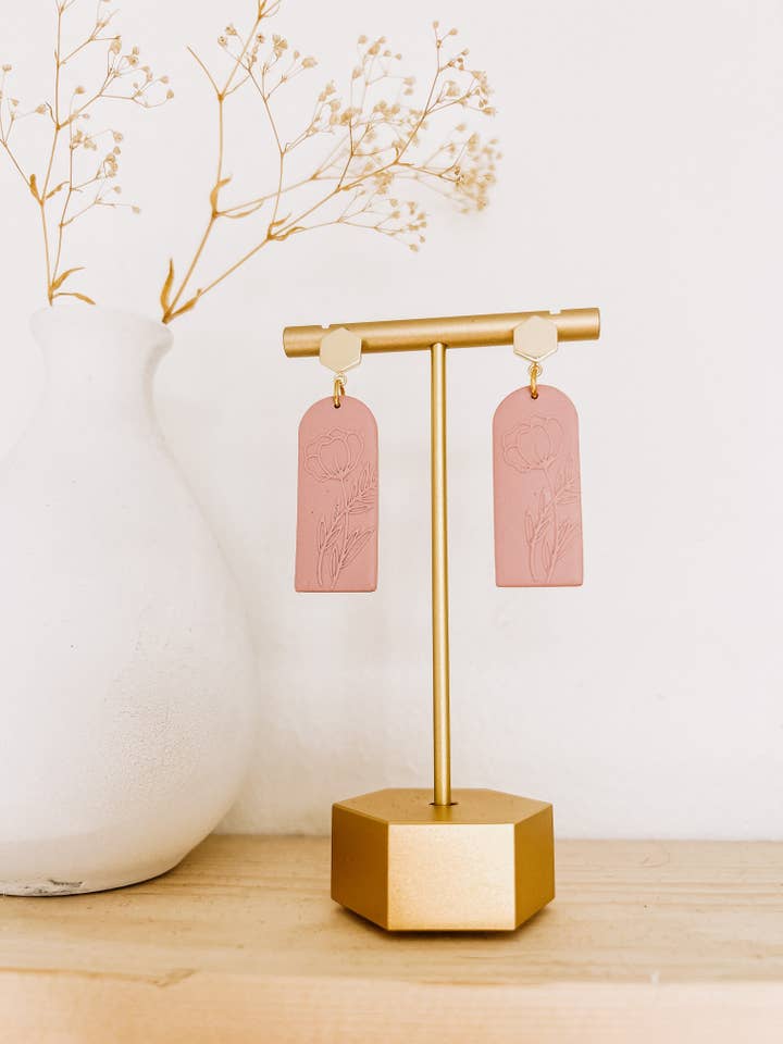 Boucles d'oreilles florales en relief | Plus de couleurs disponibles pour la vente par DesertReignCo