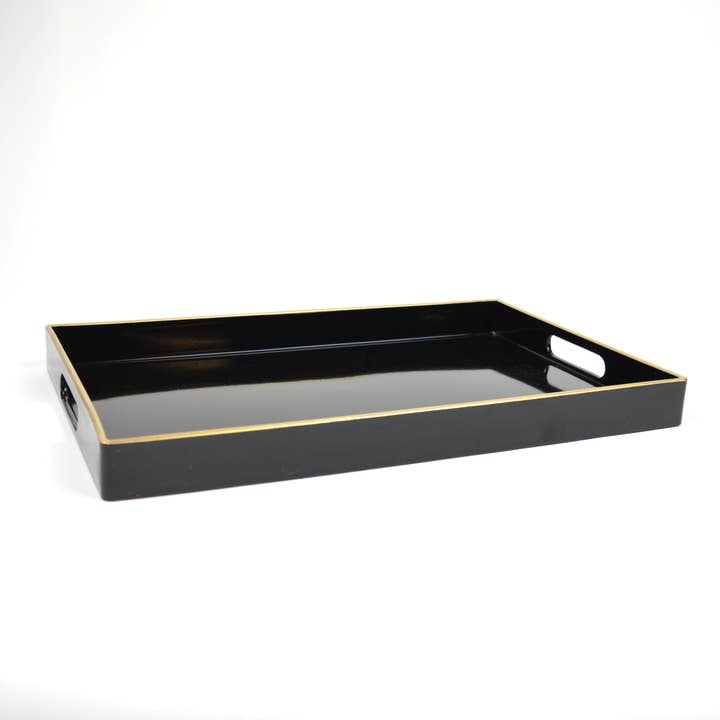 8 Oak Lane – wholesale Serving tray – Black Rectangular Tray