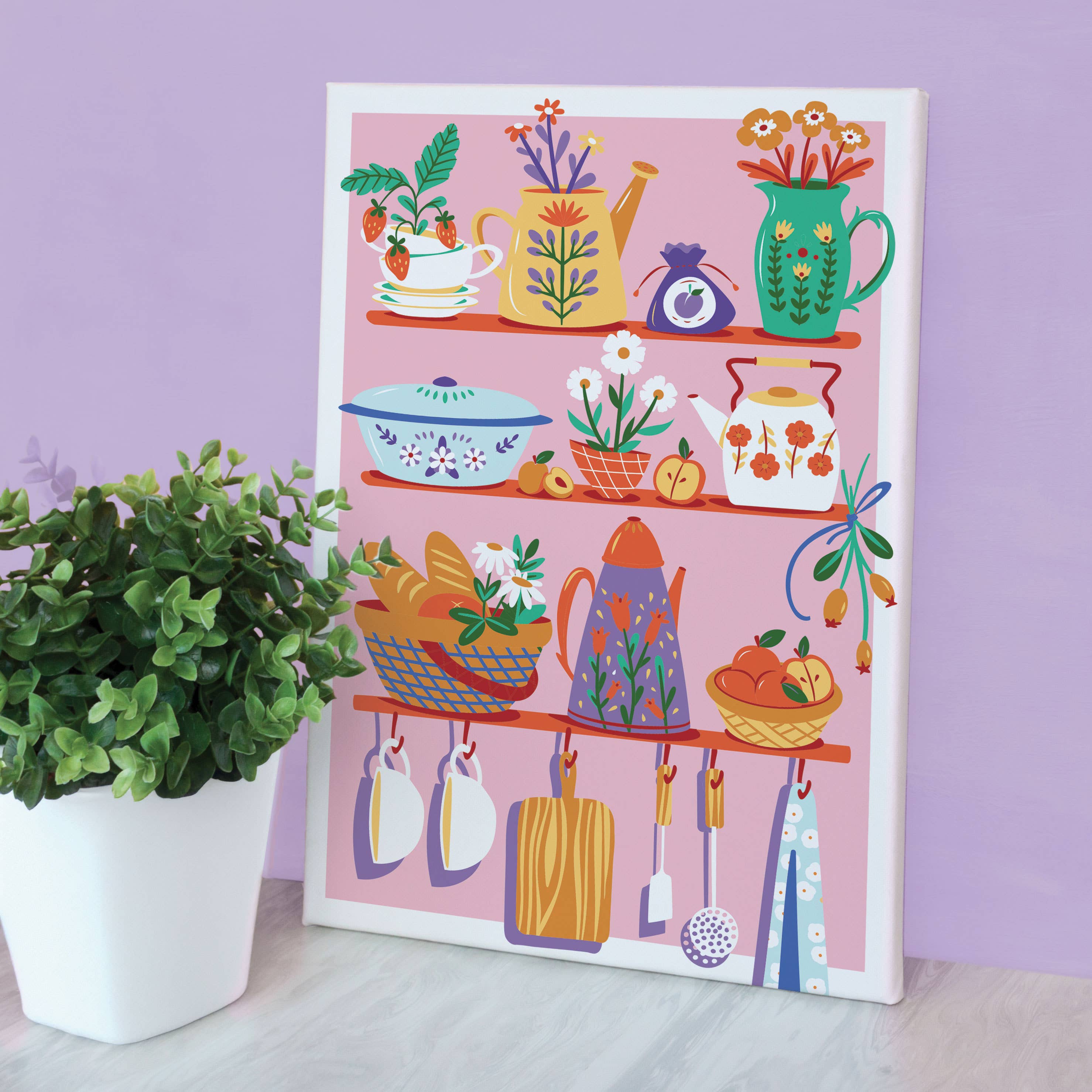 Graine Créative – Großhandel Bastelset – MALEN NACH ZAHLEN 30x20 KÜCHENSEITE1