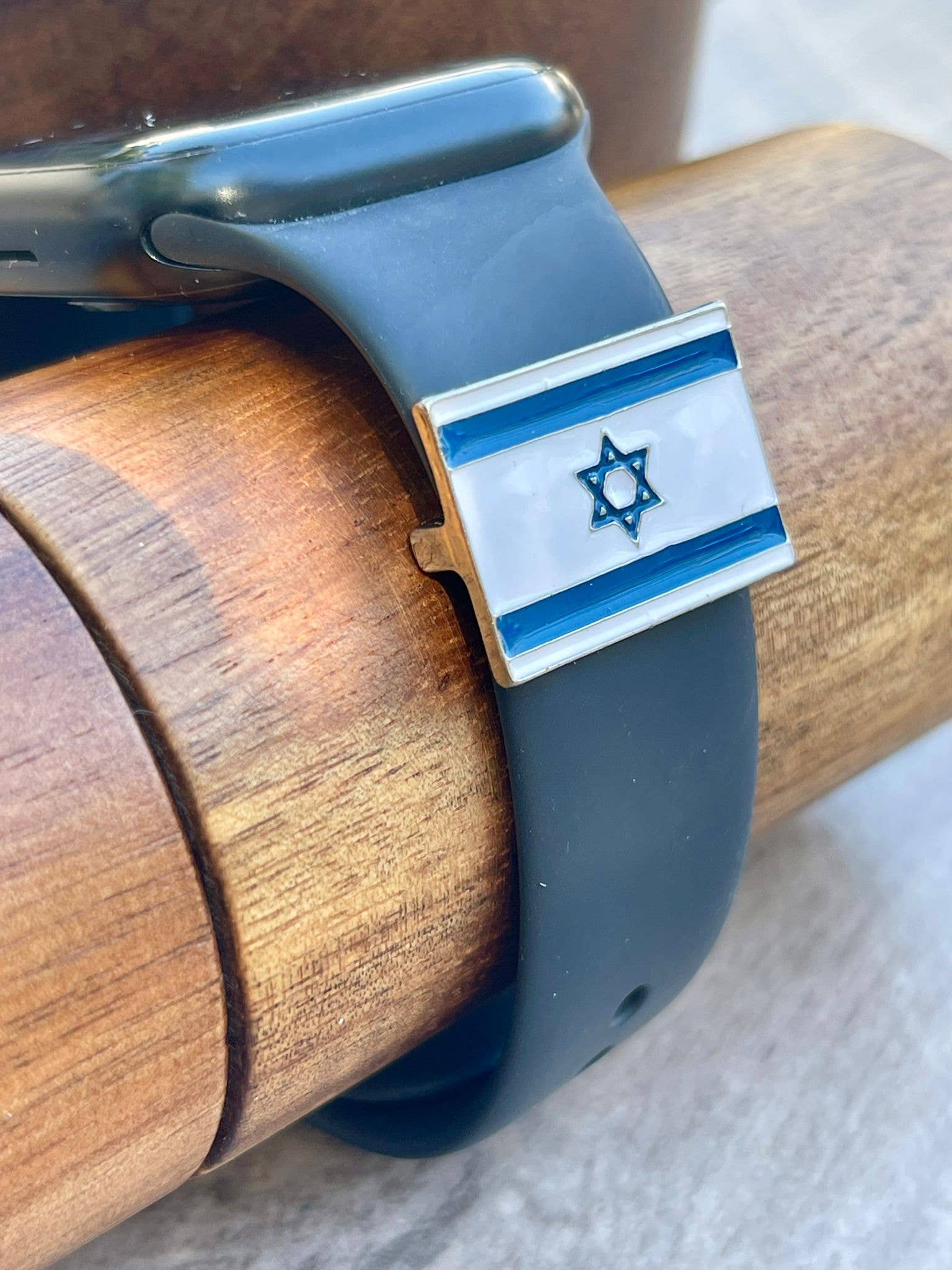 Koch La Ni Jewelry - Wholesale Individual Charm/Pendant - Israeli Flag Watch Band Charm – For Apple & Smartwatch