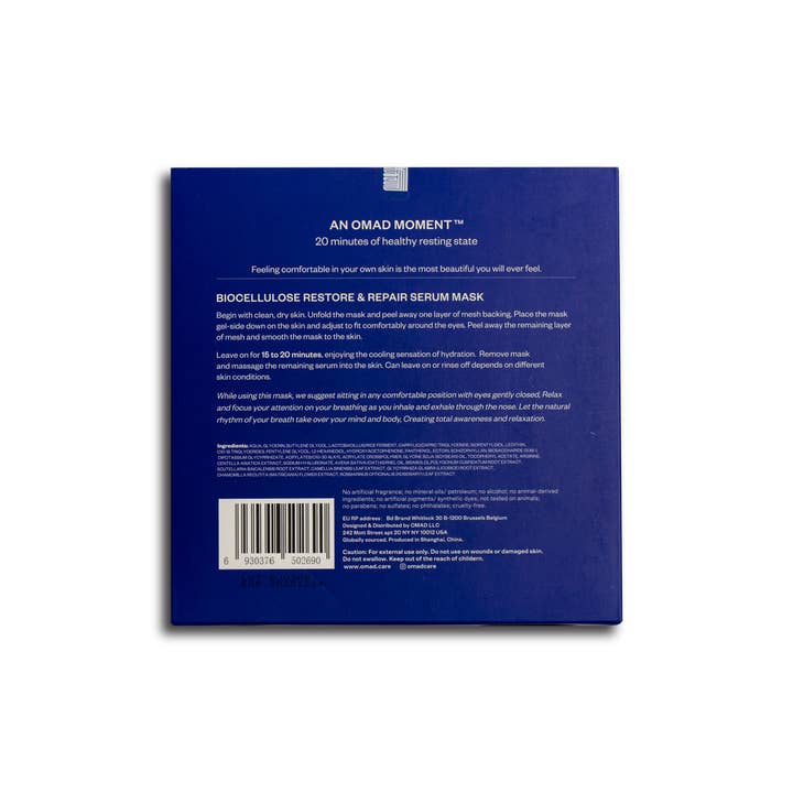 OMAD - Wholesale Skincare Face Mask - OMAD Bio Cellulose Restore & Repair Serum Mask1