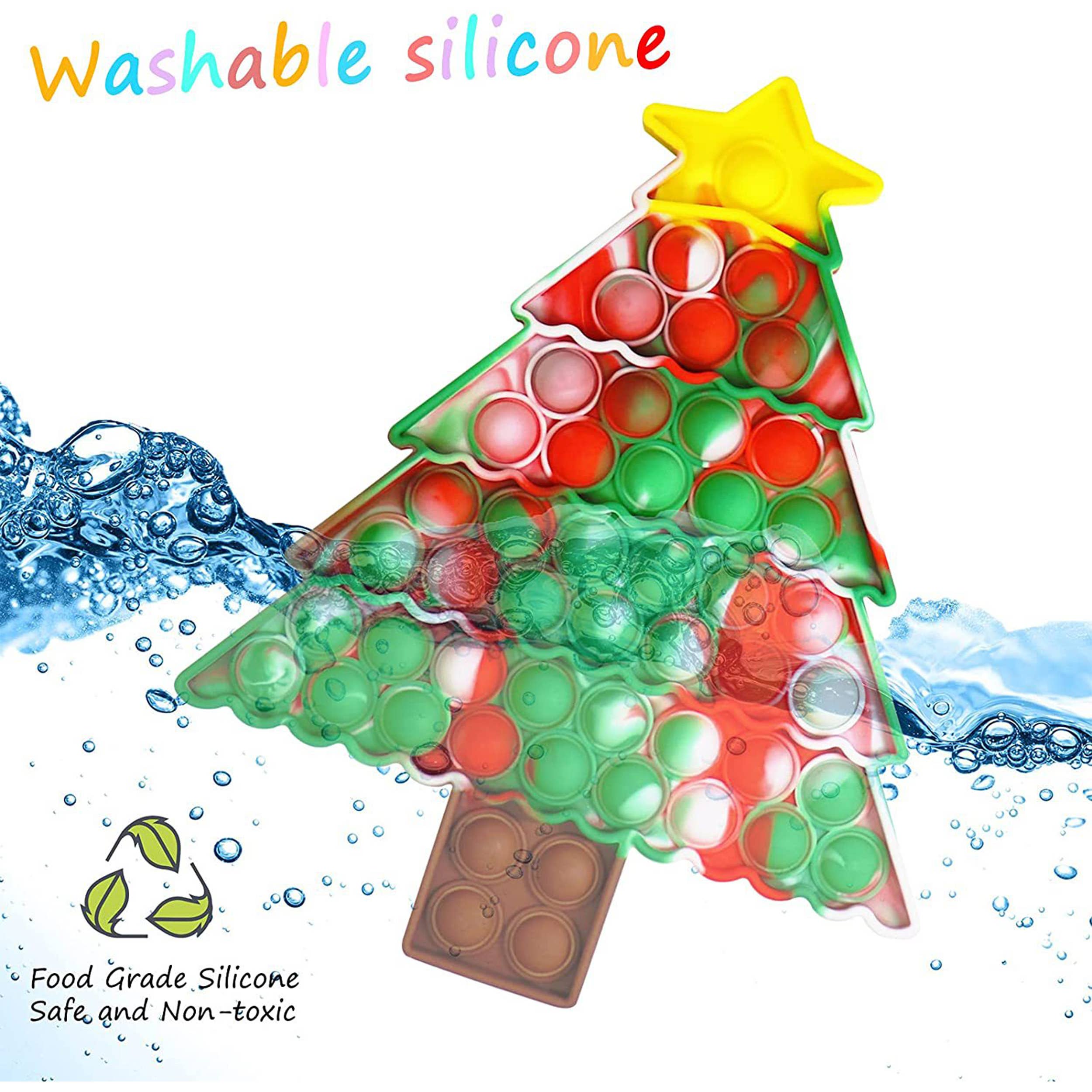 JSBlueRidge Toys - Wholesale Fidget Toy - Kids - Holiday Winter Tree Pop It Fidget Kids Toys10