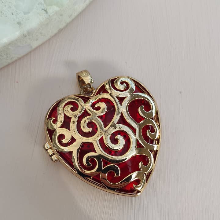 KAGI - Wholesale Individual charm/pendant - Gold Splendor Locket Pendant*2