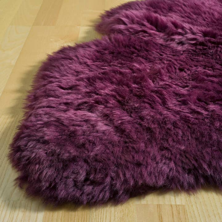 Coloured Single Sheepskin Rug for wholesale by Eastern Counties Leather