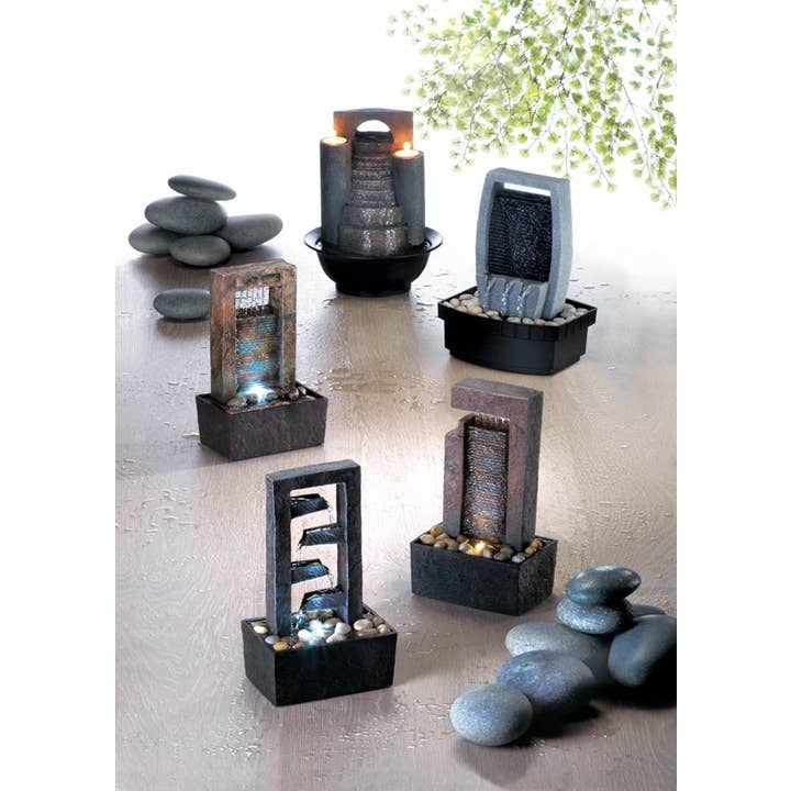 Zingz Home - Wholesale Decorative Tabletop Object - Cascading Water Tabletop Fountain Including Pump1