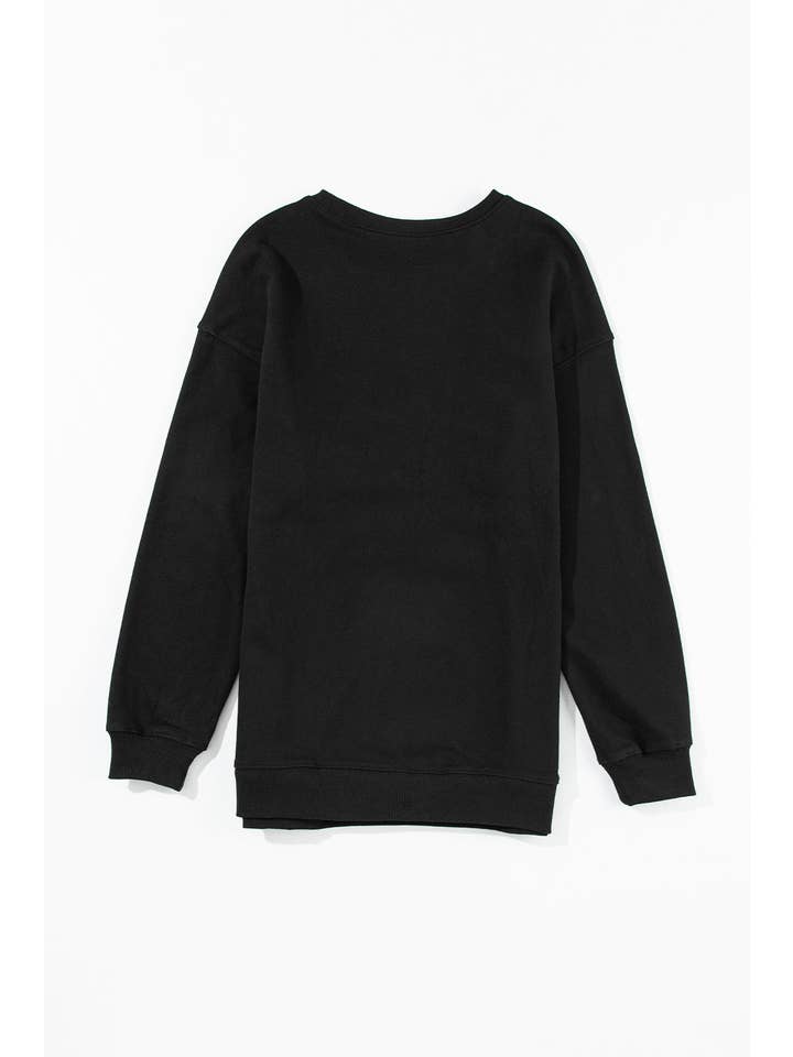 PRETTY BASH – Engroshandel Grafisk Sweatshirt - Dame – Jul Glædelig Alting Glimmer Sweatshirt5