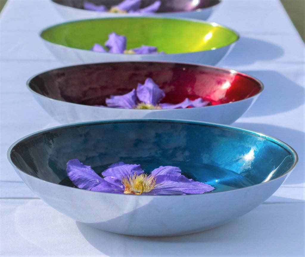 Tilnar Art - Wholesale Decorative Plate/Dish/Bowl - Aqua Round Bowl Large 34 cm3