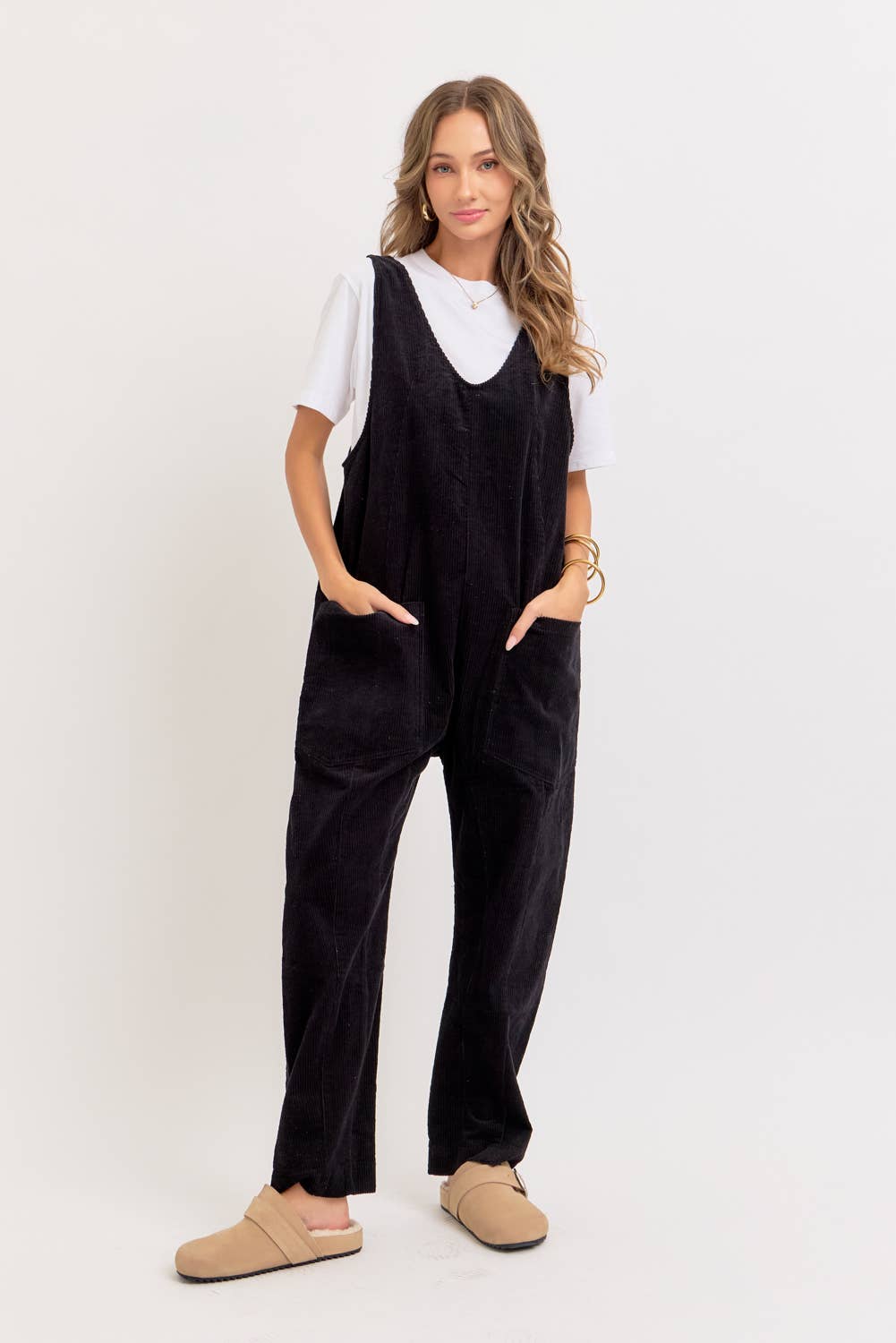 Sweet Lovely by Jen - Wholesale Overalls - Women's - PULL-ON-STYLE CORDUROY OVERALL JUMPSUIT7