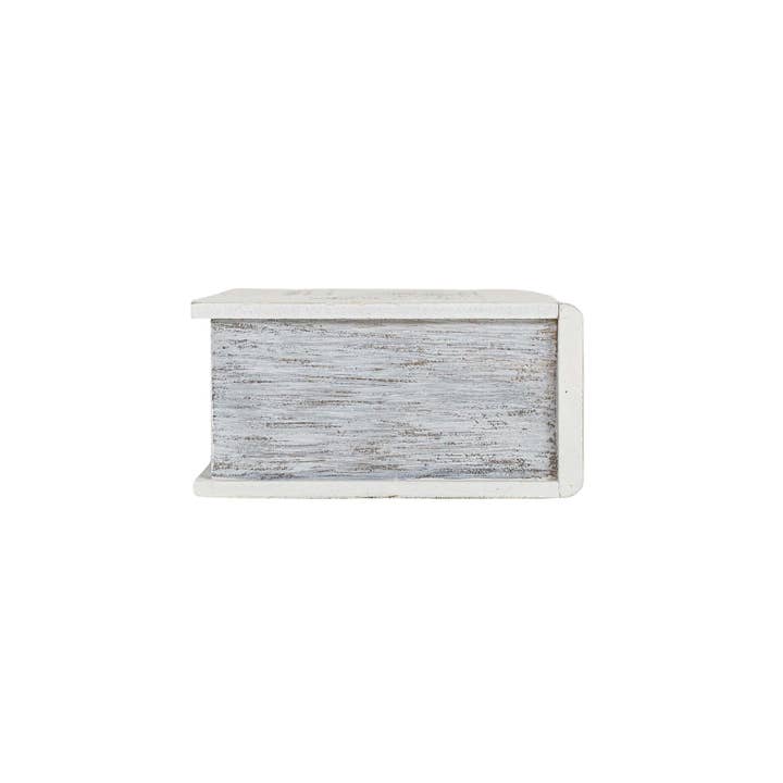 Foreside Home & Garden - Wholesale Recipe Box - Family Recipes Storage Book White Fabric