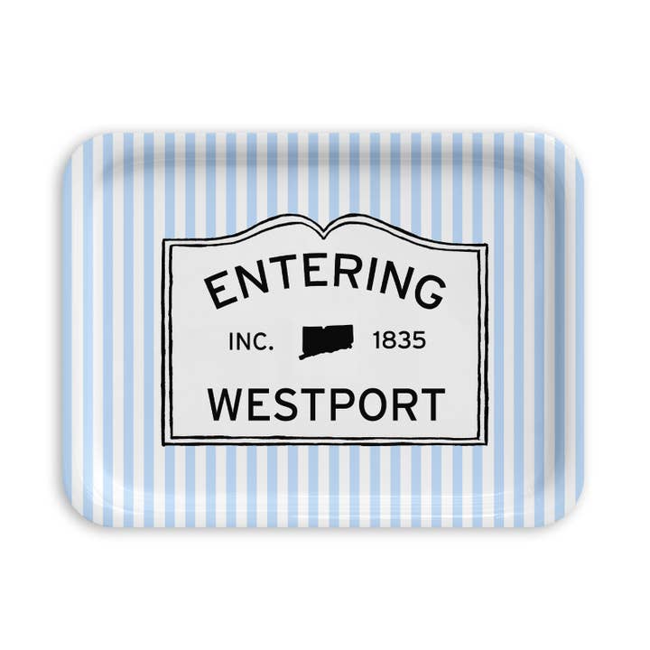 State / Town Pride Custom Location Serving Tray: Three Sizes for wholesale by The Muddy Dog