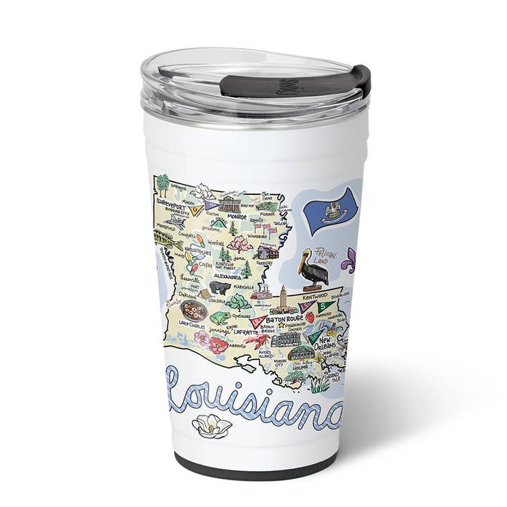 Louisiana Party Cup (24oz) for wholesale by Swig Life