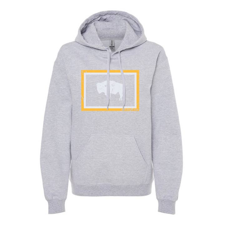Bison Flag Hooded Sweatshirt for wholesale by Roam Around Wear