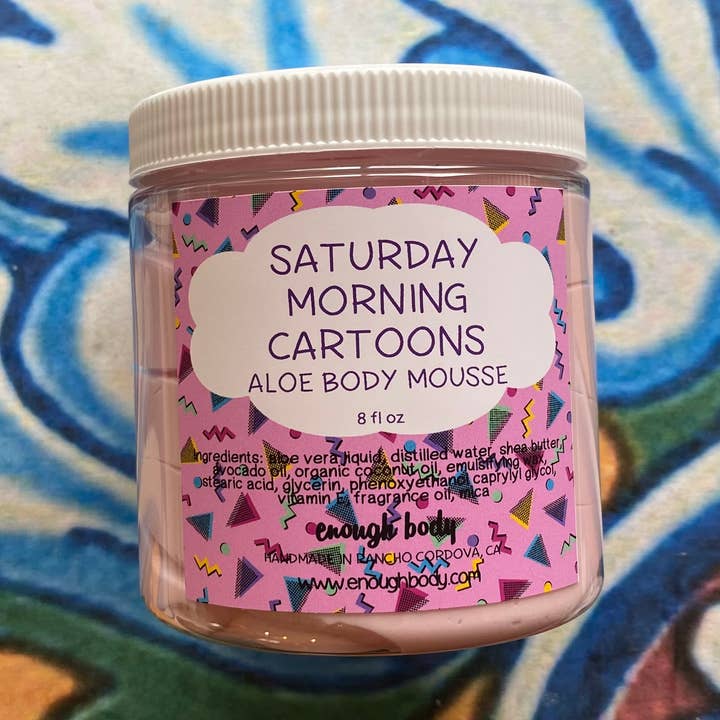 Saturday Morning Cartoons Aloe Body Mousse ~ Body Butter for wholesale by Enough Body