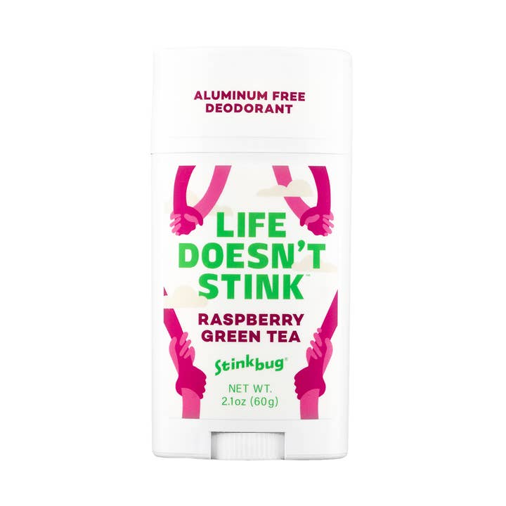 Raspberry Green Tea Deodorant Stick for wholesale by Stinkbug Naturals