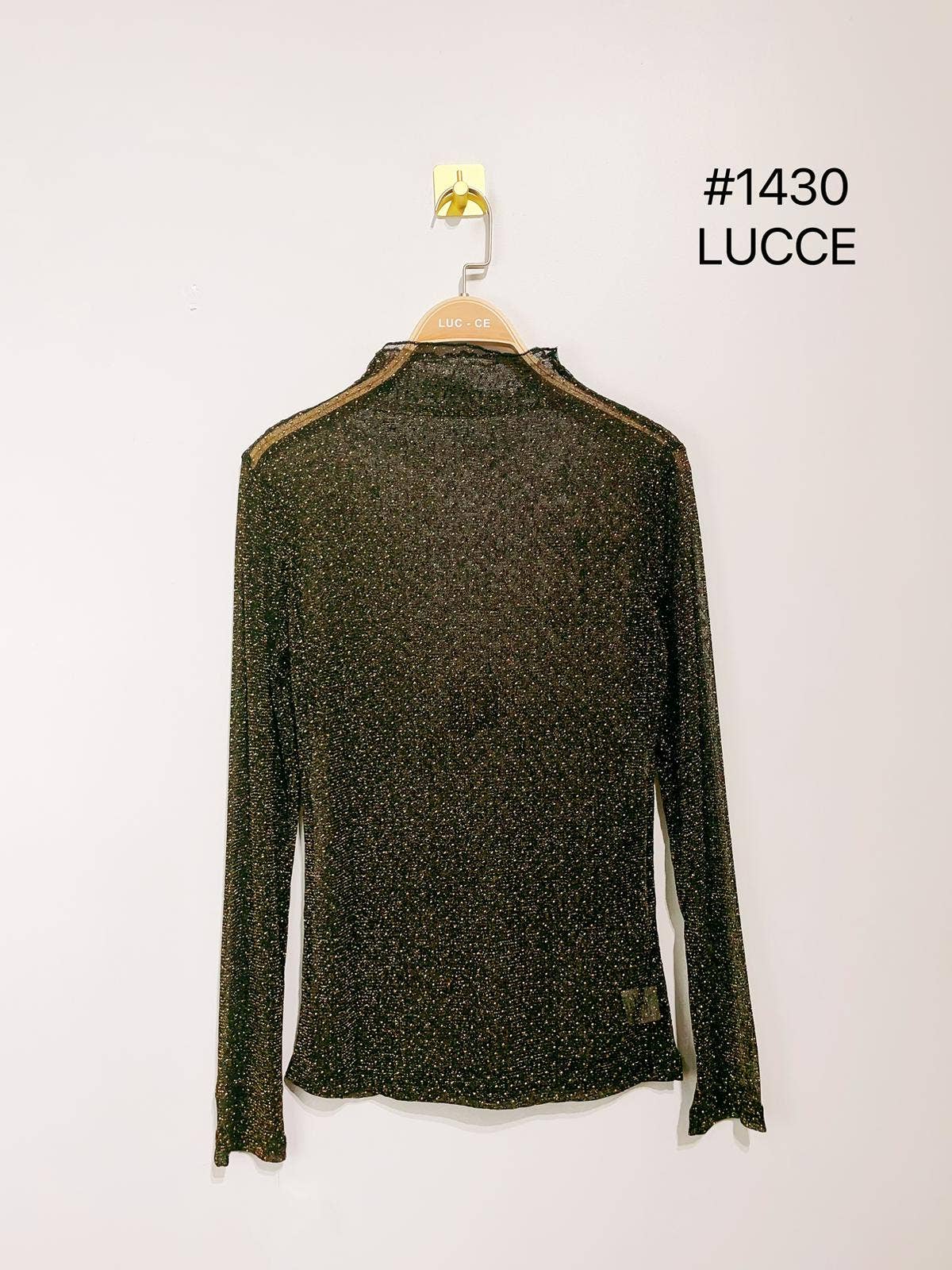 LUCCE - Wholesale Knit Top - Women's - Rhinestone undersweater - 14303