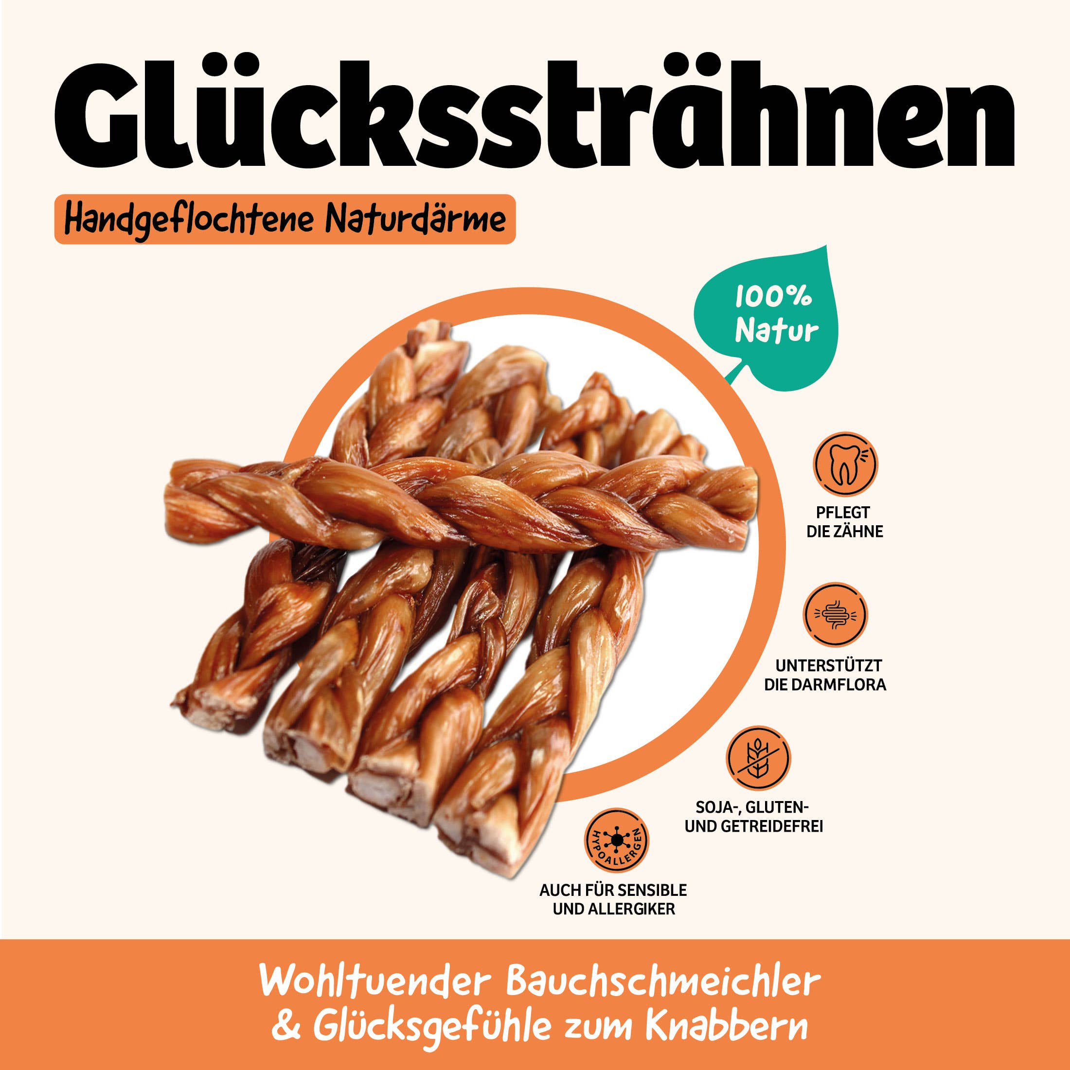 CARNELLO - Vente Friandises – chien - Alpenglück Glücksstreifen, nourriture pour chien1