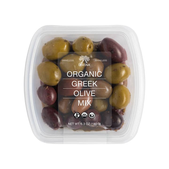Divina - Wholesale Olives - Organic Greek Olive Mix Deli Cup