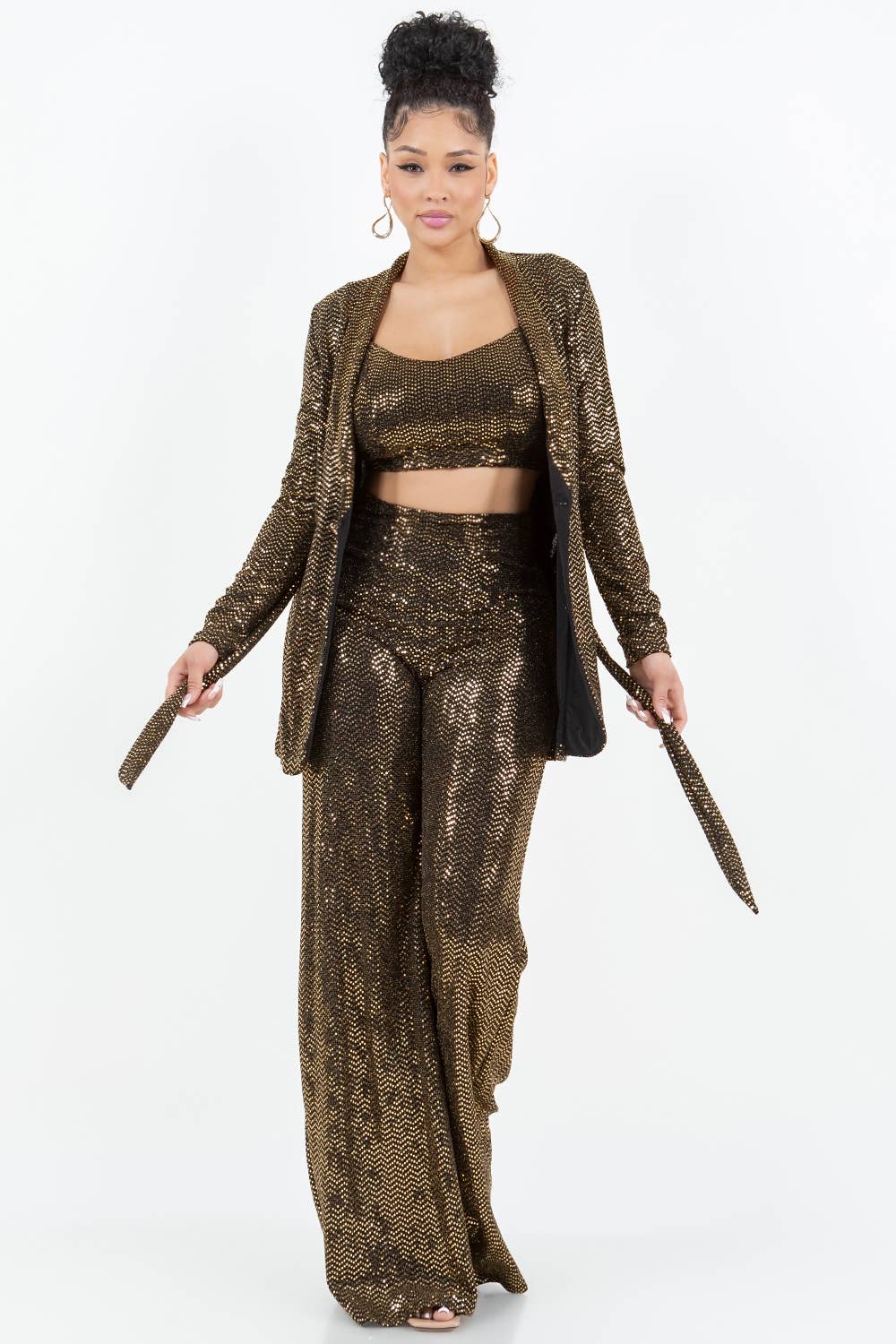 Uptown Apparel - Vente Ensemble haut et pantalon (PAS d'intérieur) - Femme - ENSEMBLE HAUT ET PANTALON DE VACANCES T6611-B11224 (ENSEMBLE JK7835)5