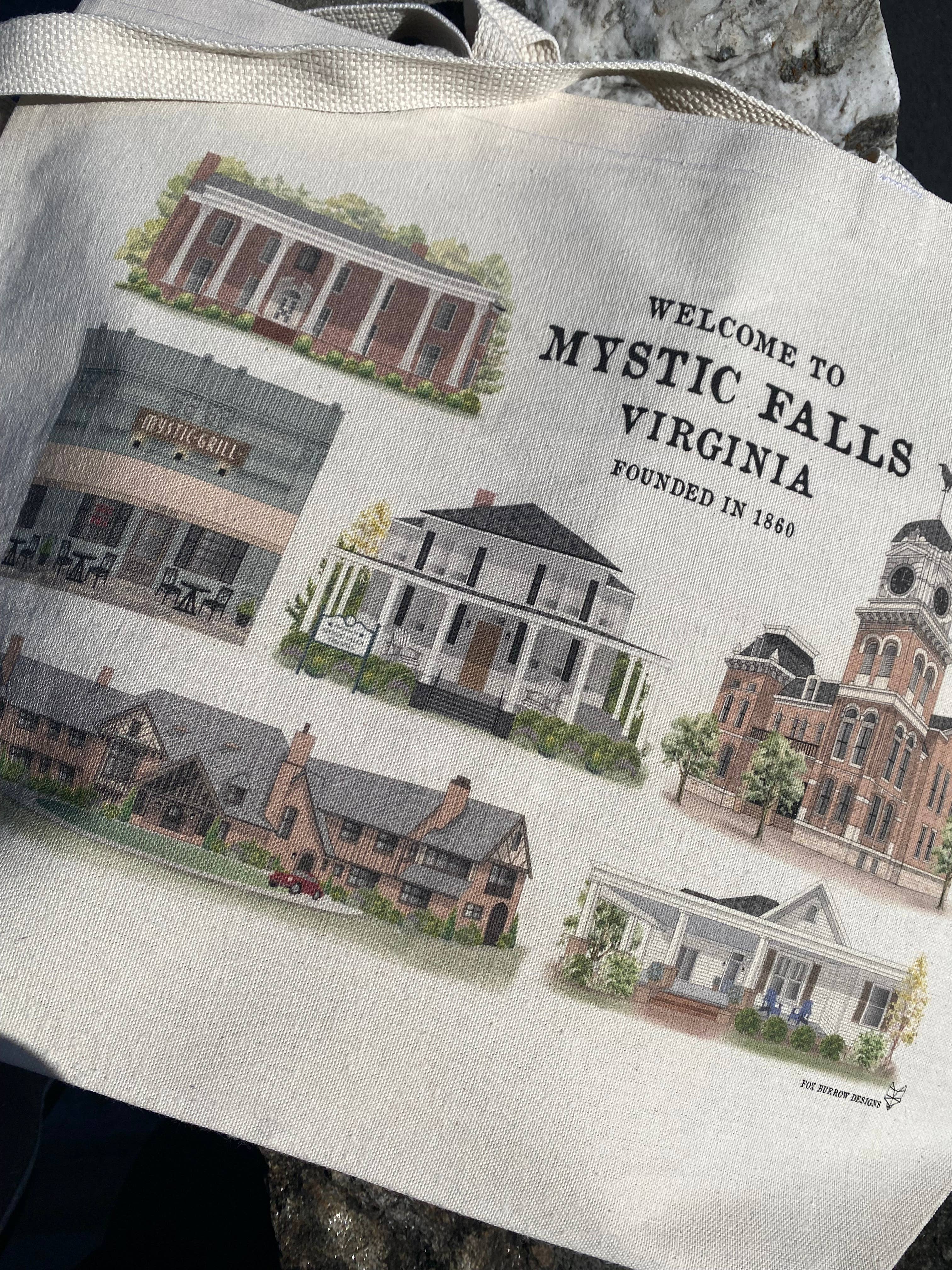 Fox Burrow Designs - Wholesale Tote Bag - Women's - Mystic Falls - Canvas Tote3