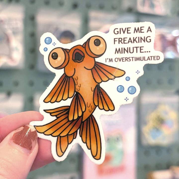 The Pleiadian Altar - Wholesale Sticker - Overstimulated Goldfish Vinyl Sticker - Neurodivergent Awareness