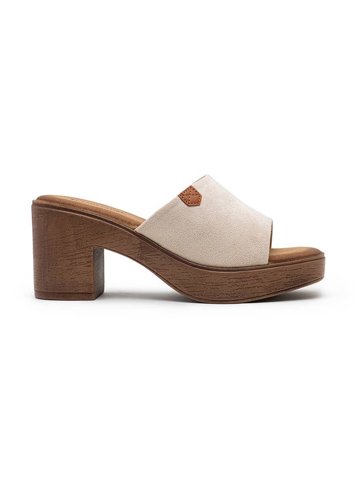 LADY GLORY - Wholesale Mules - Women's - Block-heeled mules with wooden sole5
