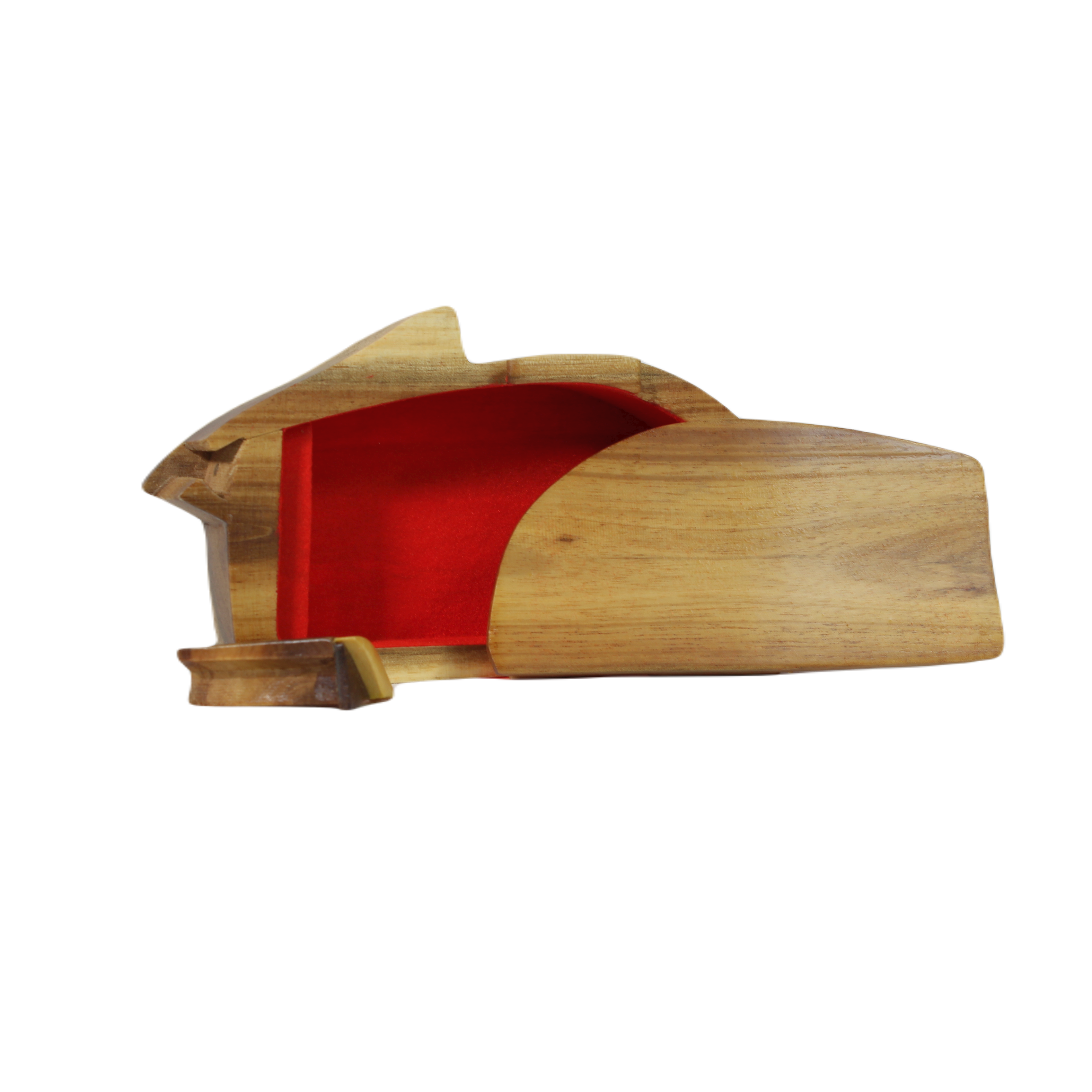 Carver Dan's – wholesale Decorative box – Cat with Bow, Red Interior - Hand Carved Keepsake Gift Box3