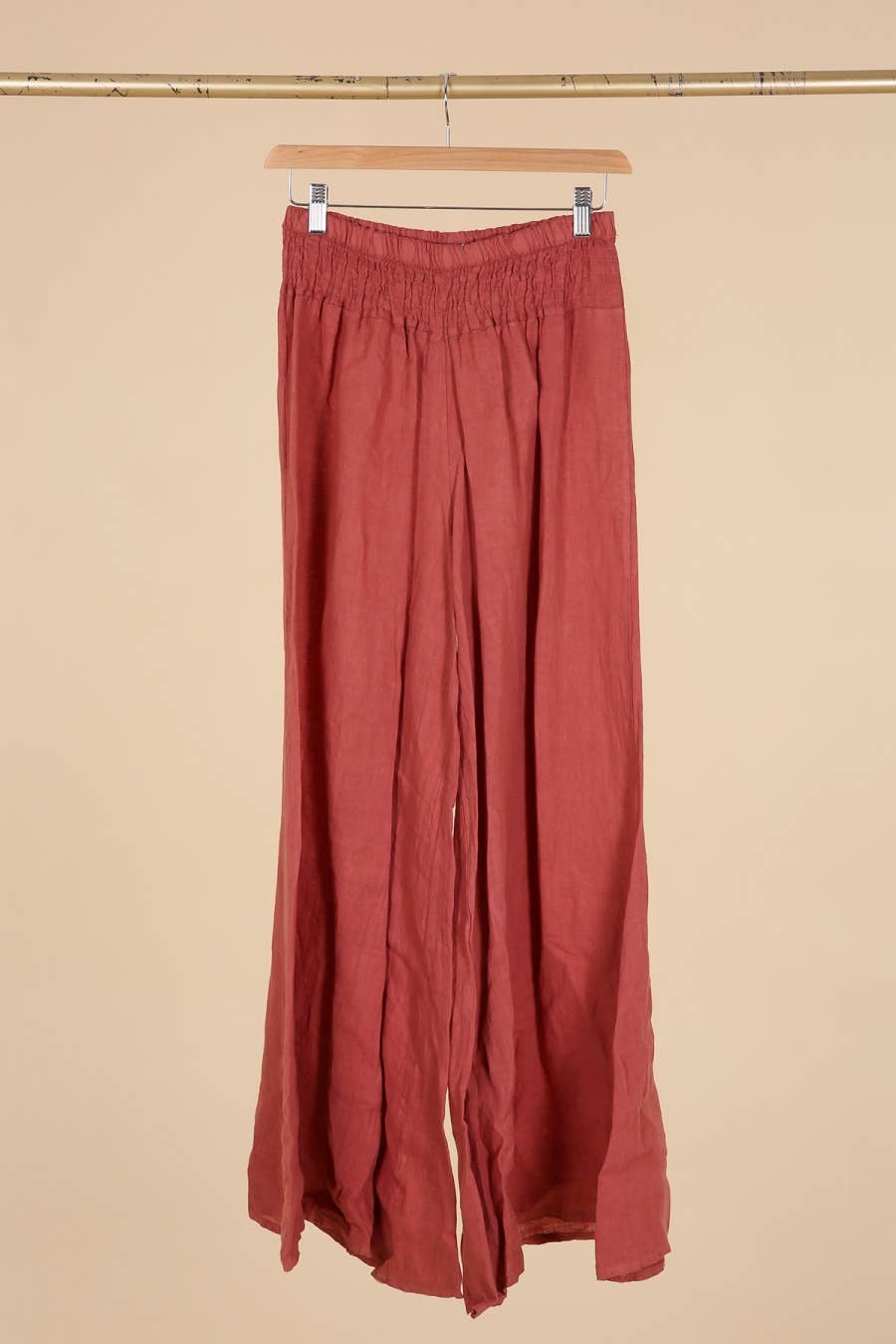 la maison des fibres naturelles - Wholesale Pants - Women's - Flared linen trousers 66031 100%LINEN26