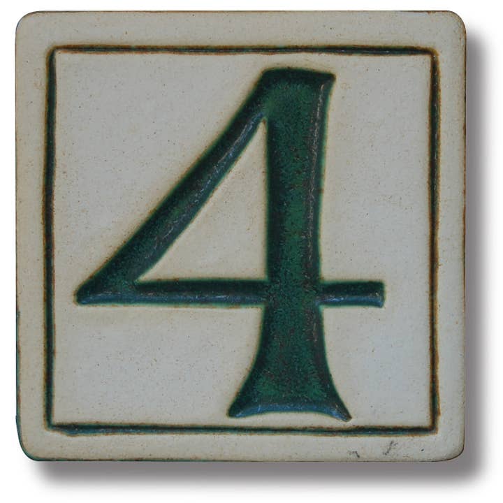 Whistling Frog Tile Inc. - Wholesale Muurtegel - Adresnummer 4 Keramische huisnummers aangepast adres