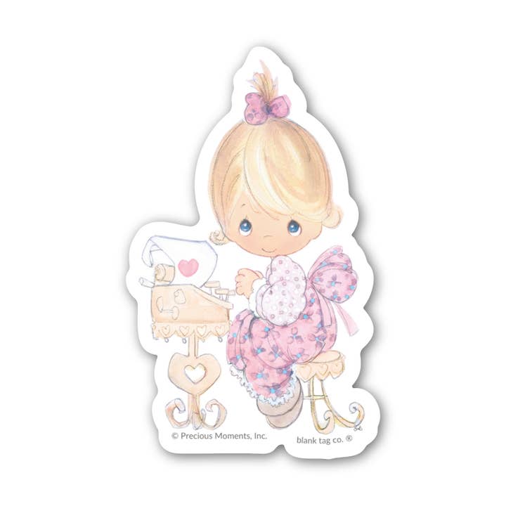 Precious Moments® Just A Note To Say I Love You for wholesale by Blank Tag Co. - Waterproof Stickers