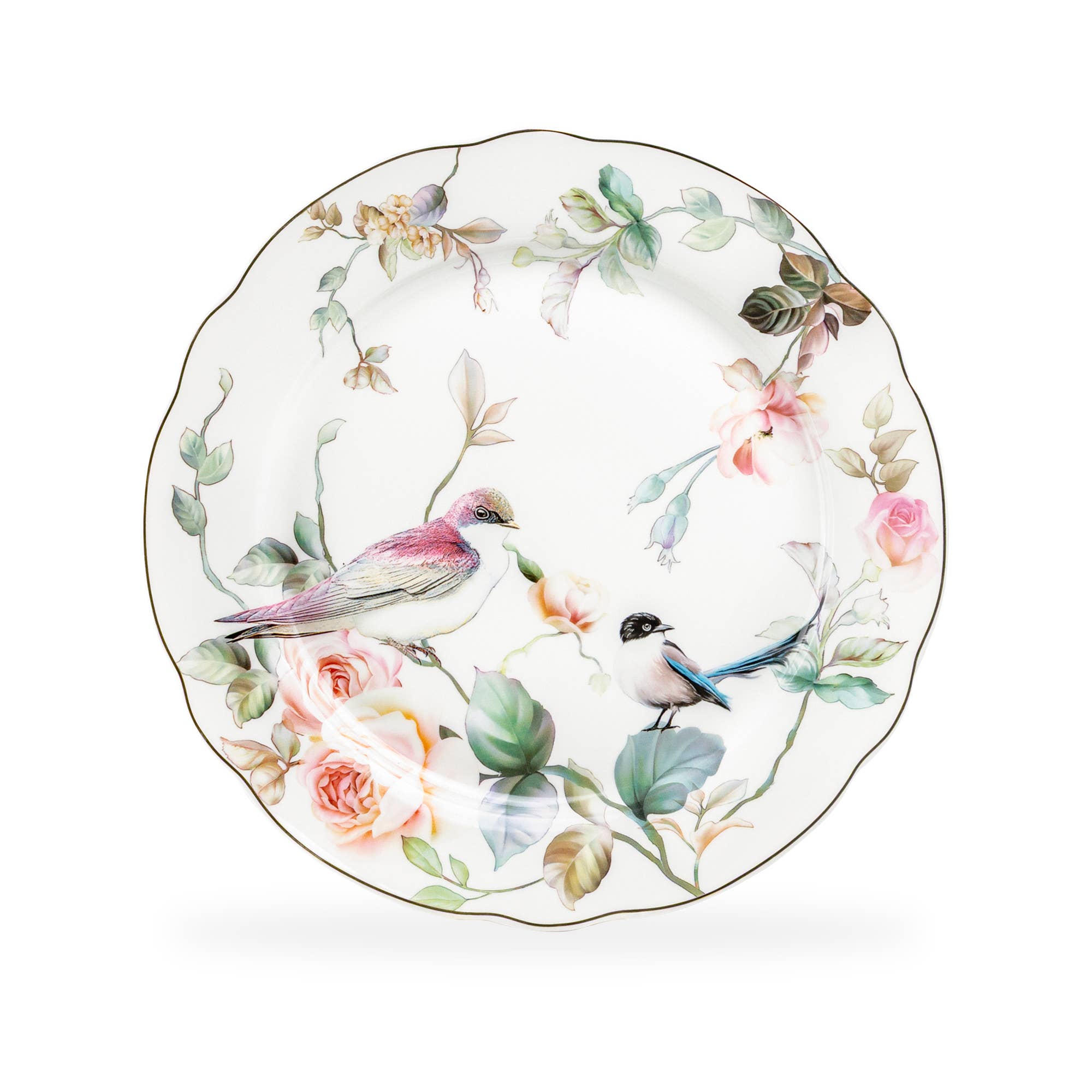 Grace Teaware - Wholesale Dinner Plate - Magnolia Garden 11" Fine Porcelain Dinner Plate1