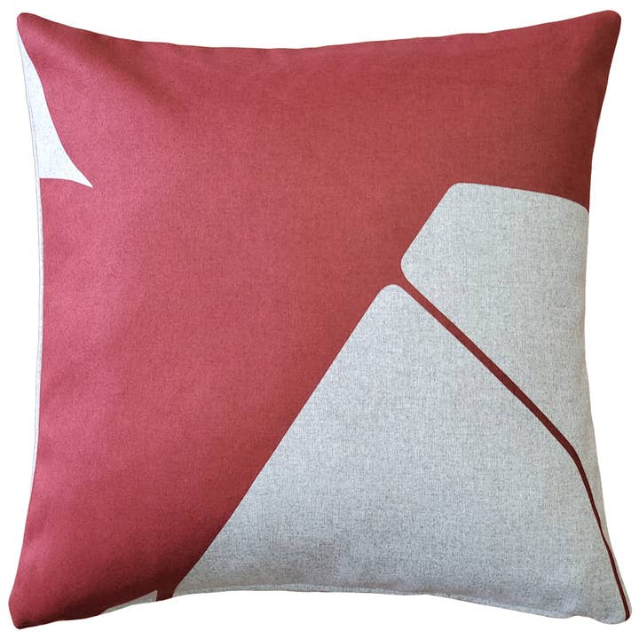 Pillow Decor - Wholesale Throw/Decorative Pillow - Boketto Spanish Red Throw Pillow, 19"x19"