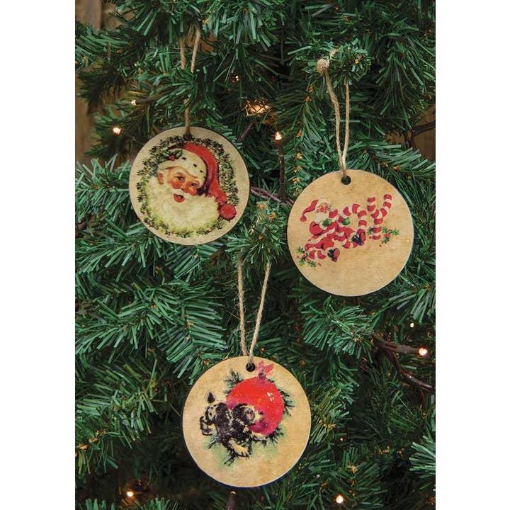 The Hearthside Collection - Wholesale Ornament Set - Vintage Christmas Ornament, 3 Assorted