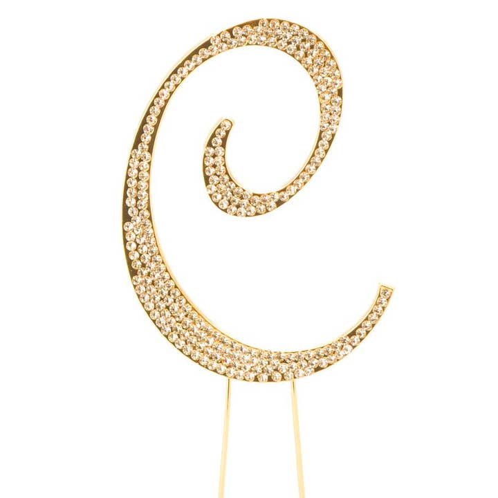 Premium Cake Topper Letter C - Gold for wholesale on Faire