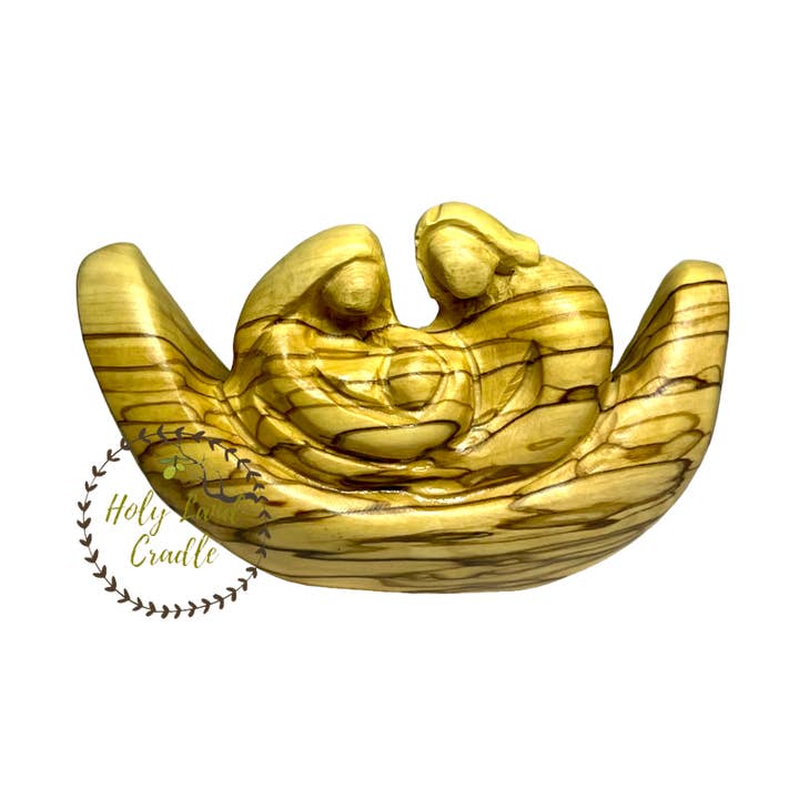 Olive Wood Noah's Ark for wholesale by Holy Land Cradle