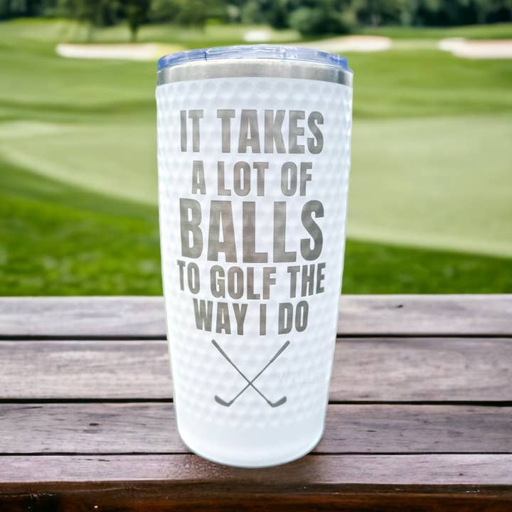 Bicchiere da golf, Bicchiere inciso, Bicchiere personalizzato per la vendita all'ingrosso da parte di Willo