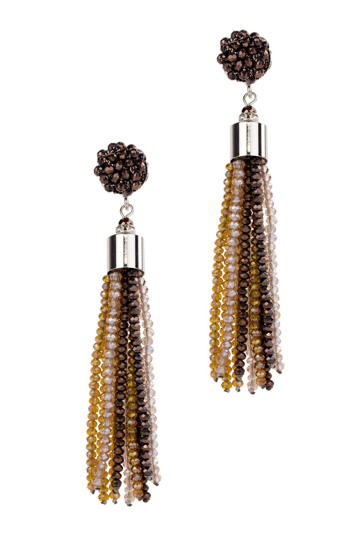 Veroma Gifts - Wholesale Tassel Earrings - Multi Colored Crystal Tassel Earring3