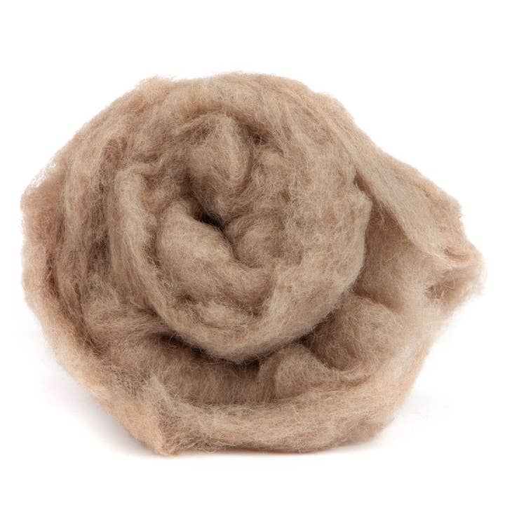 Maori Carded Wool, Earth Brown, 3.5 oz for wholesale by Desert Breeze Distributing