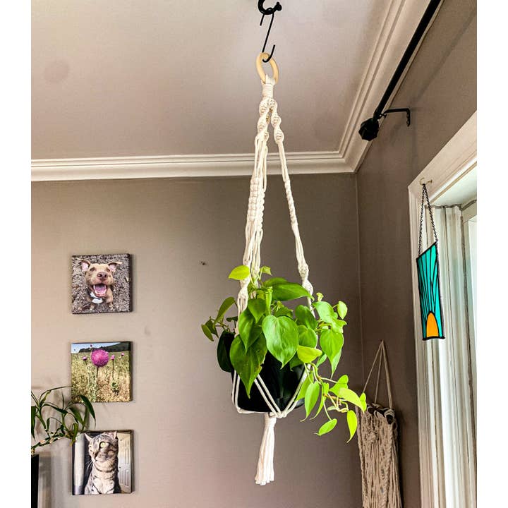 Why Knot - Wholesale Hanging Planter - Plant Hanger "Shan" - Handmade Macrame Pot Holders