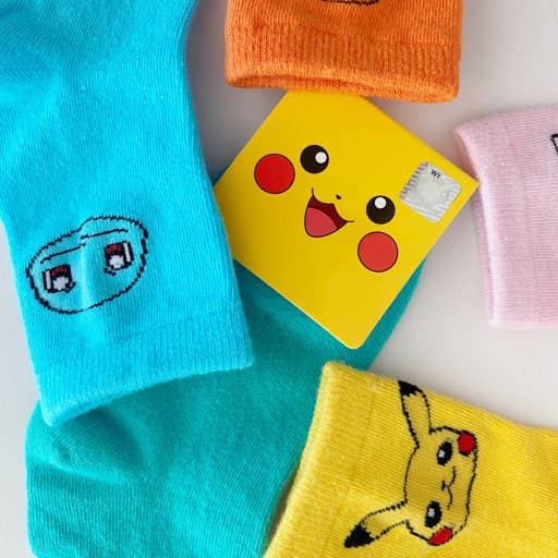K-Wonderland - Wholesale Socks - Women's - Pokémon Character Silky Cotton women Socks5